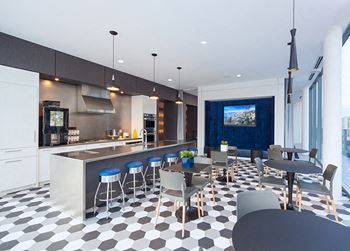 Restaurant-grade demonstration kitchen